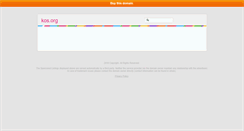 Desktop Screenshot of kos.org